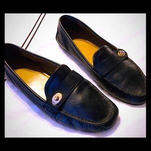 Size 11 Auth Coach Black Genuine Leather loafer